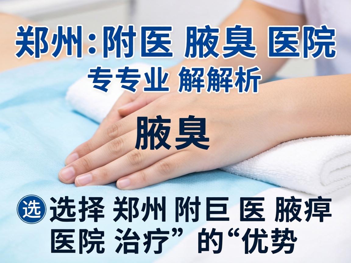 郑州附医腋臭医院专业解析，选择郑州附医腋臭医院治疗的优势