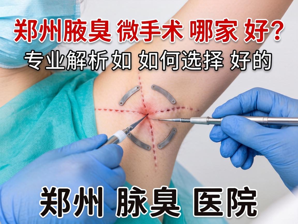 郑州腋臭微创手术哪家好？专业解析如何选择好的郑州腋臭医院
