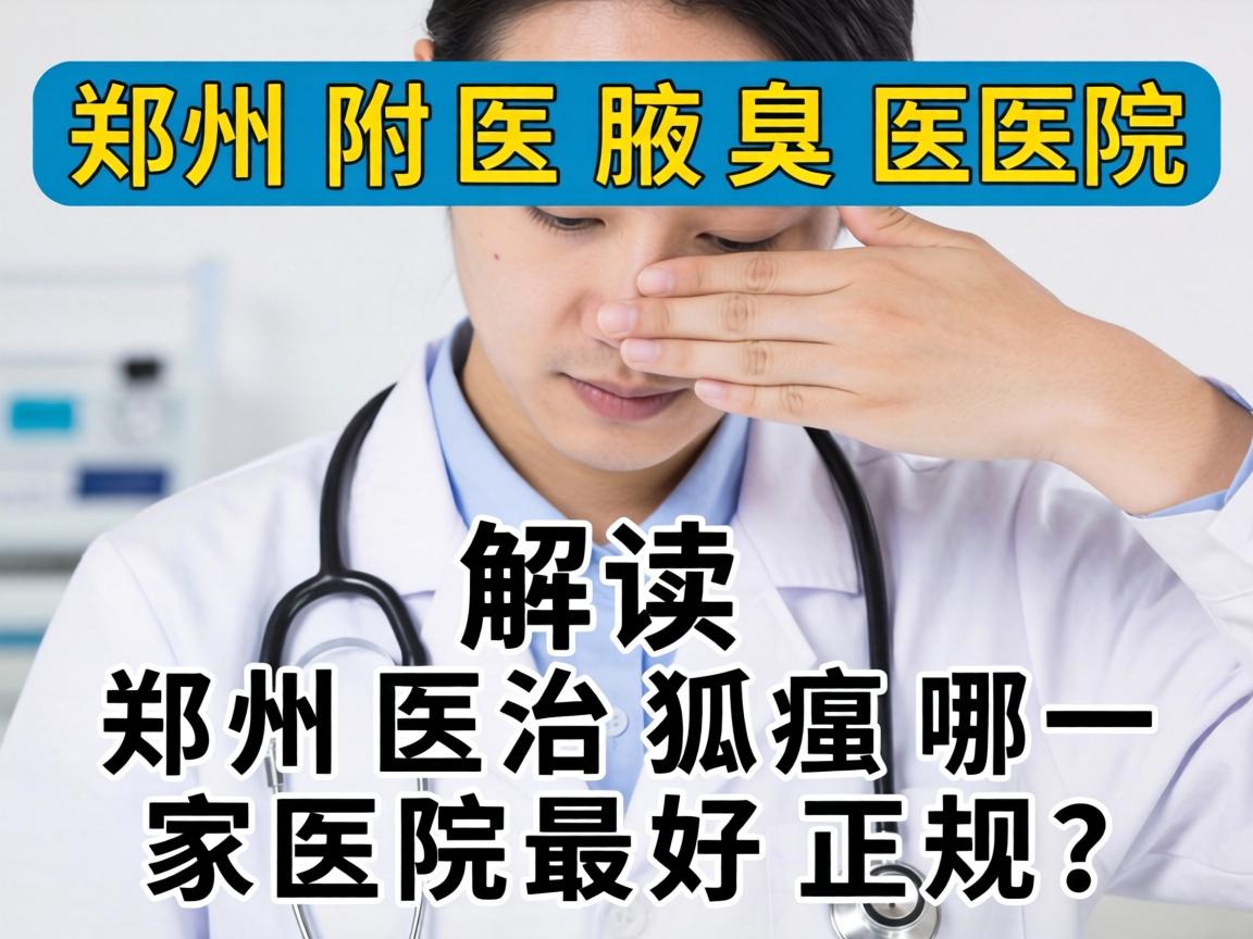 郑州附医腋臭医院解读，郑州医治狐臭哪一家医院最好正规？