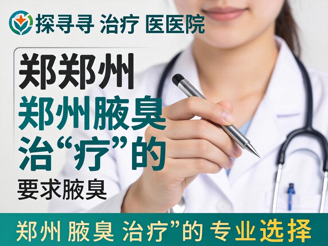 探寻郑州腋臭治疗医院，郑州腋臭治疗的专业选择