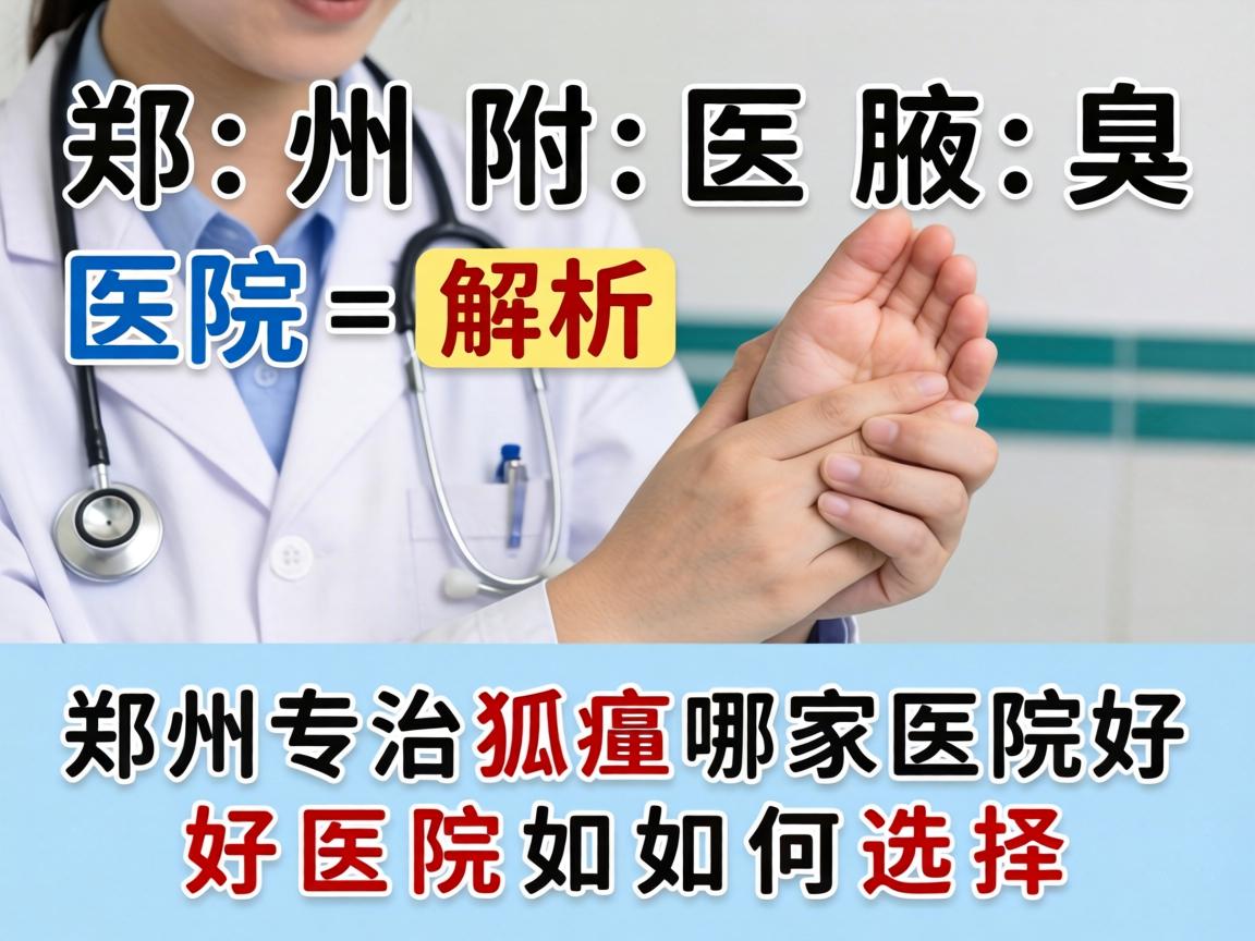 郑州附医腋臭医院解析，郑州专治狐臭哪家医院好，好医院如何选择