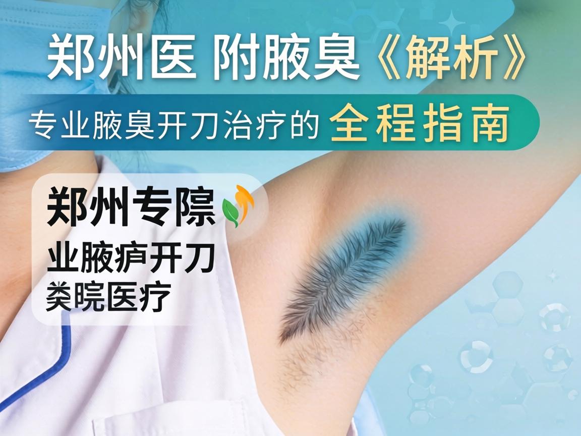 郑州附医腋臭医院解析，郑州专业腋臭开刀治疗的全程指南