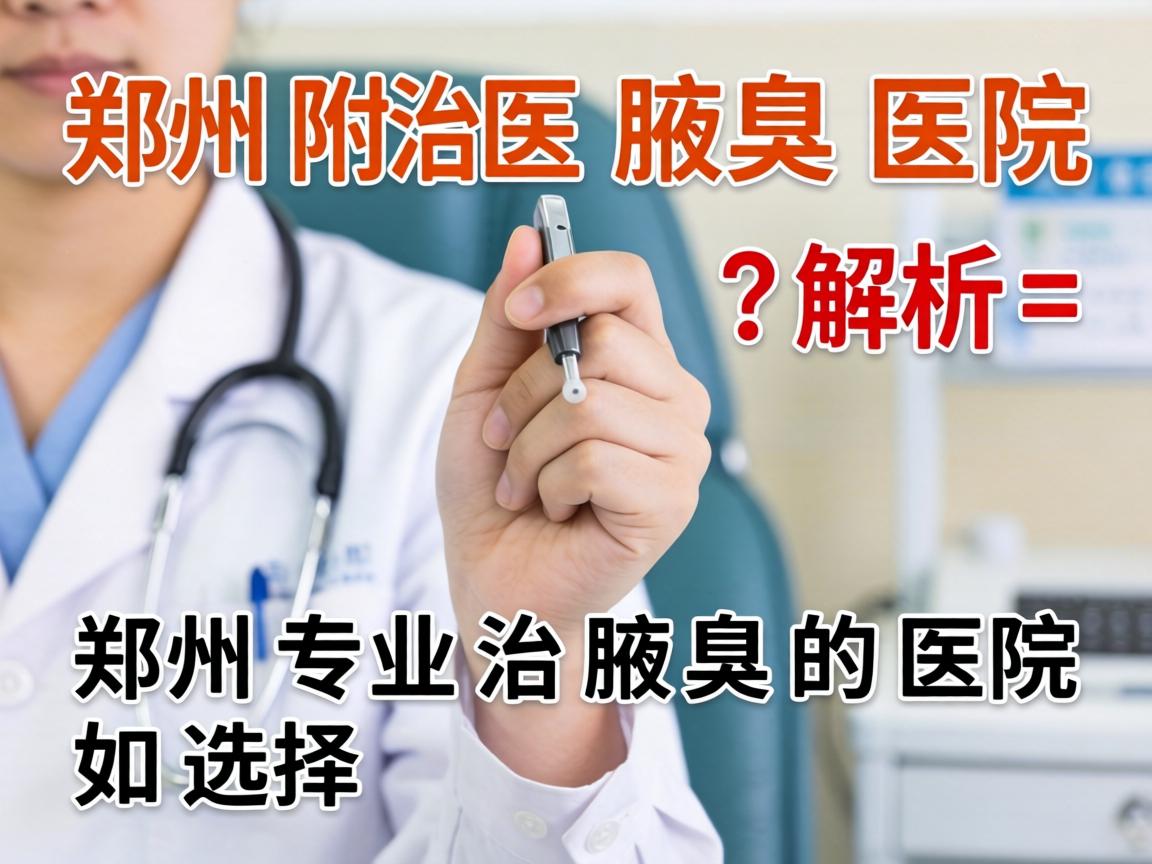 郑州附医腋臭医院解析，郑州专业治腋臭的医院如何选择