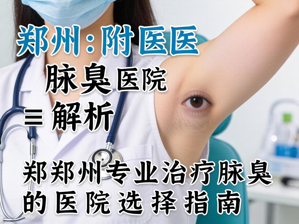 郑州附医腋臭医院解析，郑州专业治疗腋臭的医院选择指南