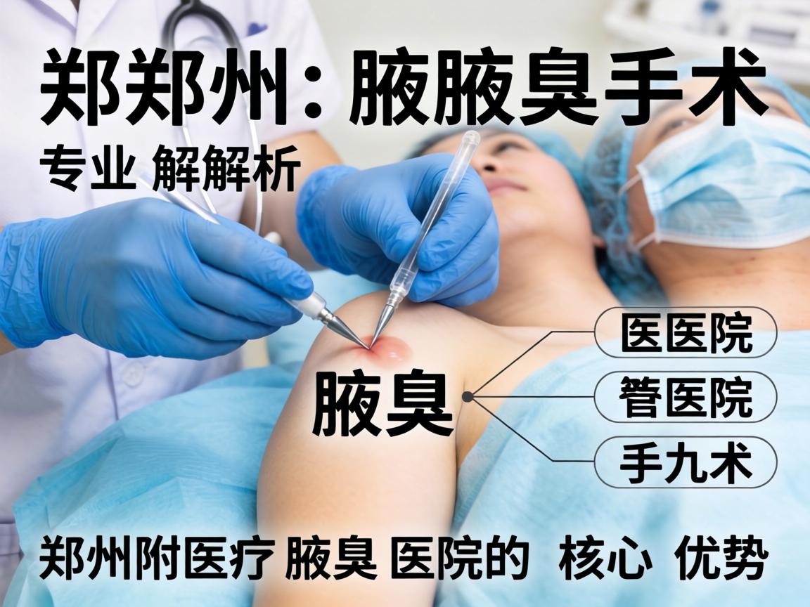 郑州腋臭手术医院专业解析，郑州附医腋臭医院的核心优势