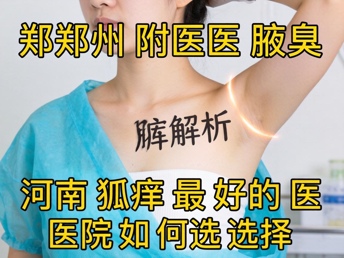 郑州附医腋臭医院解析，河南狐臭最好的医院如何选择