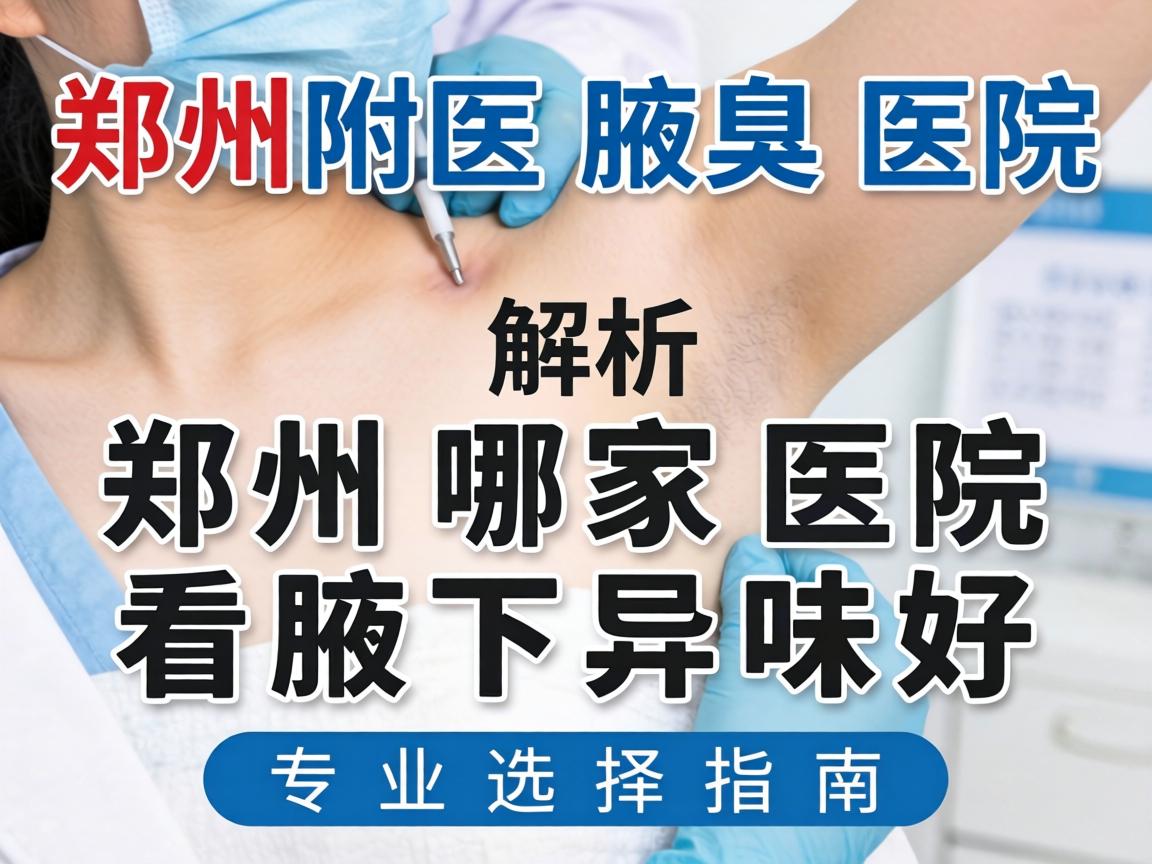 郑州附医腋臭医院解析,郑州哪家医院看腋下异味好,专业选择指南 郑州附医腋臭医院解析,郑州哪家医院看腋下异味好,专业选择指南