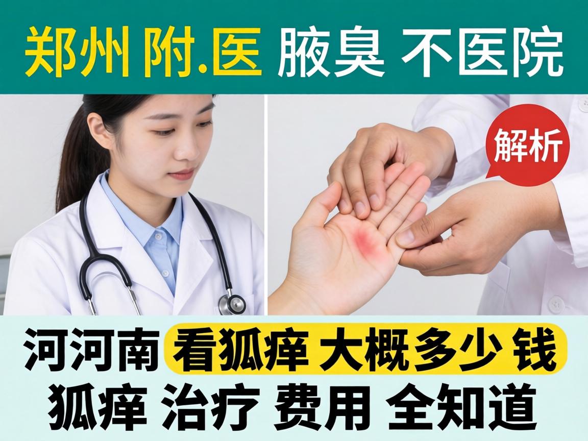 郑州附医腋臭医院解析，河南看狐臭大概多少钱，狐臭治疗费用全知道