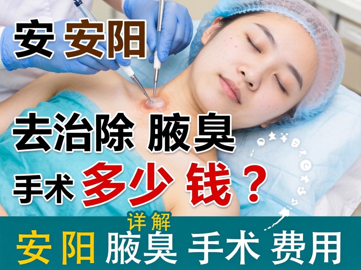 安阳去除腋臭手术多少钱？详解安阳腋臭手术费用