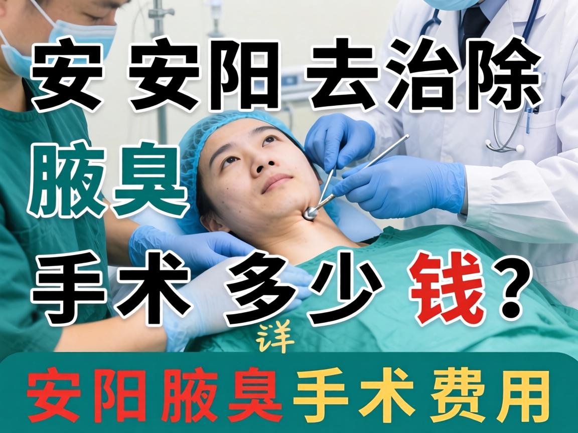 安阳去除腋臭手术多少钱？详解安阳腋臭手术费用