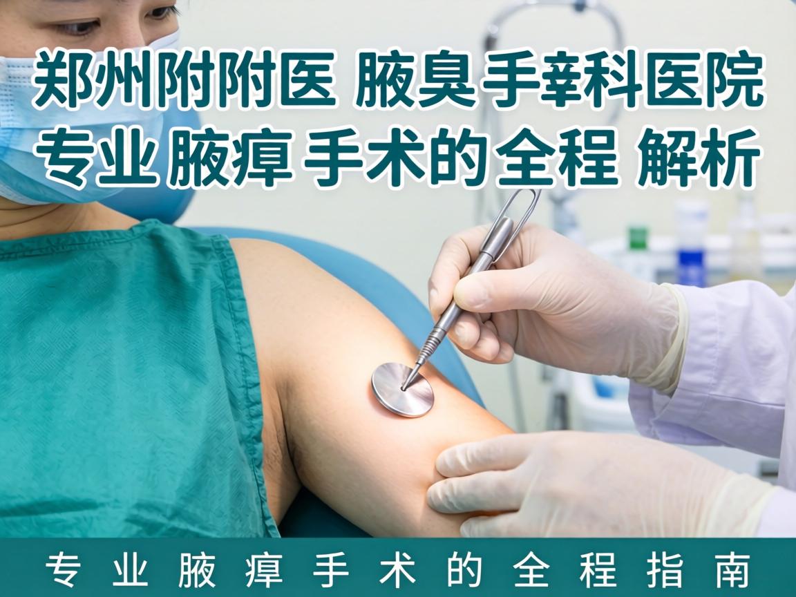郑州附医腋臭手术专科医院解析，专业腋臭手术的全程指南