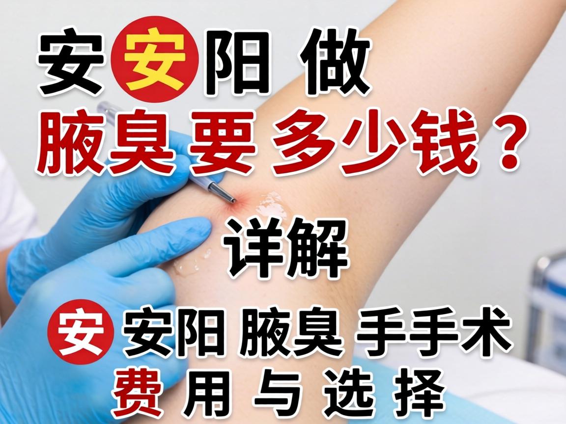 安阳做腋臭要多少钱？详解安阳腋臭手术费用与选择