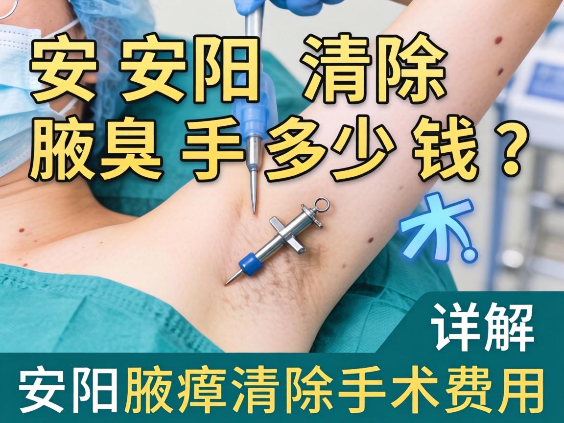 安阳清除腋臭手术多少钱？详解安阳腋臭清除手术费用