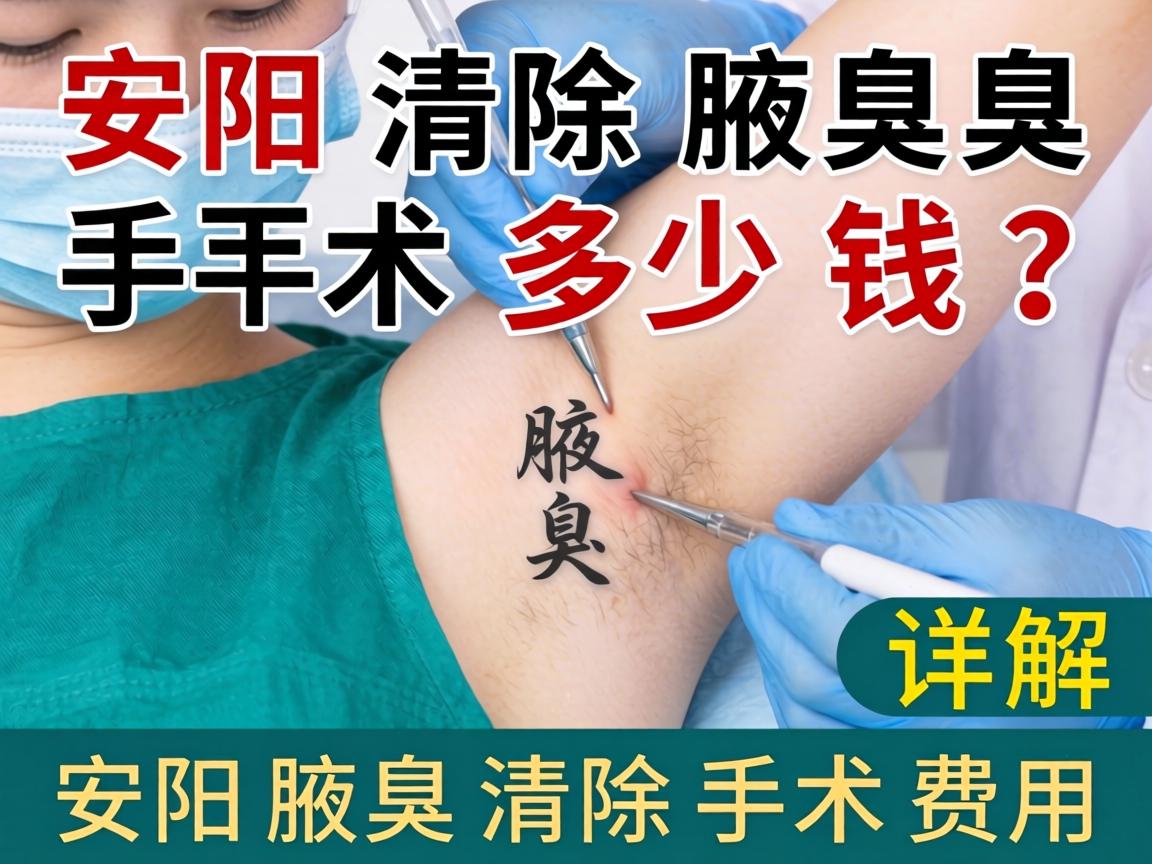 安阳清除腋臭手术多少钱？详解安阳腋臭清除手术费用