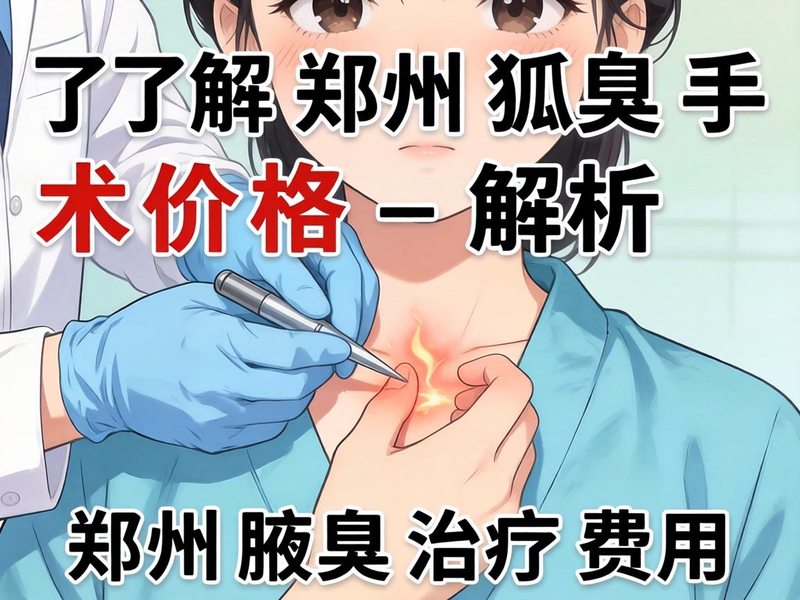 了解郑州狐臭手术价格 解析郑州腋臭治疗费用