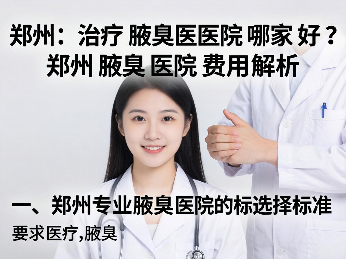 郑州治疗腋臭医院哪家好？郑州腋臭医院费用解析
一，郑州专业腋臭医院的选择标准