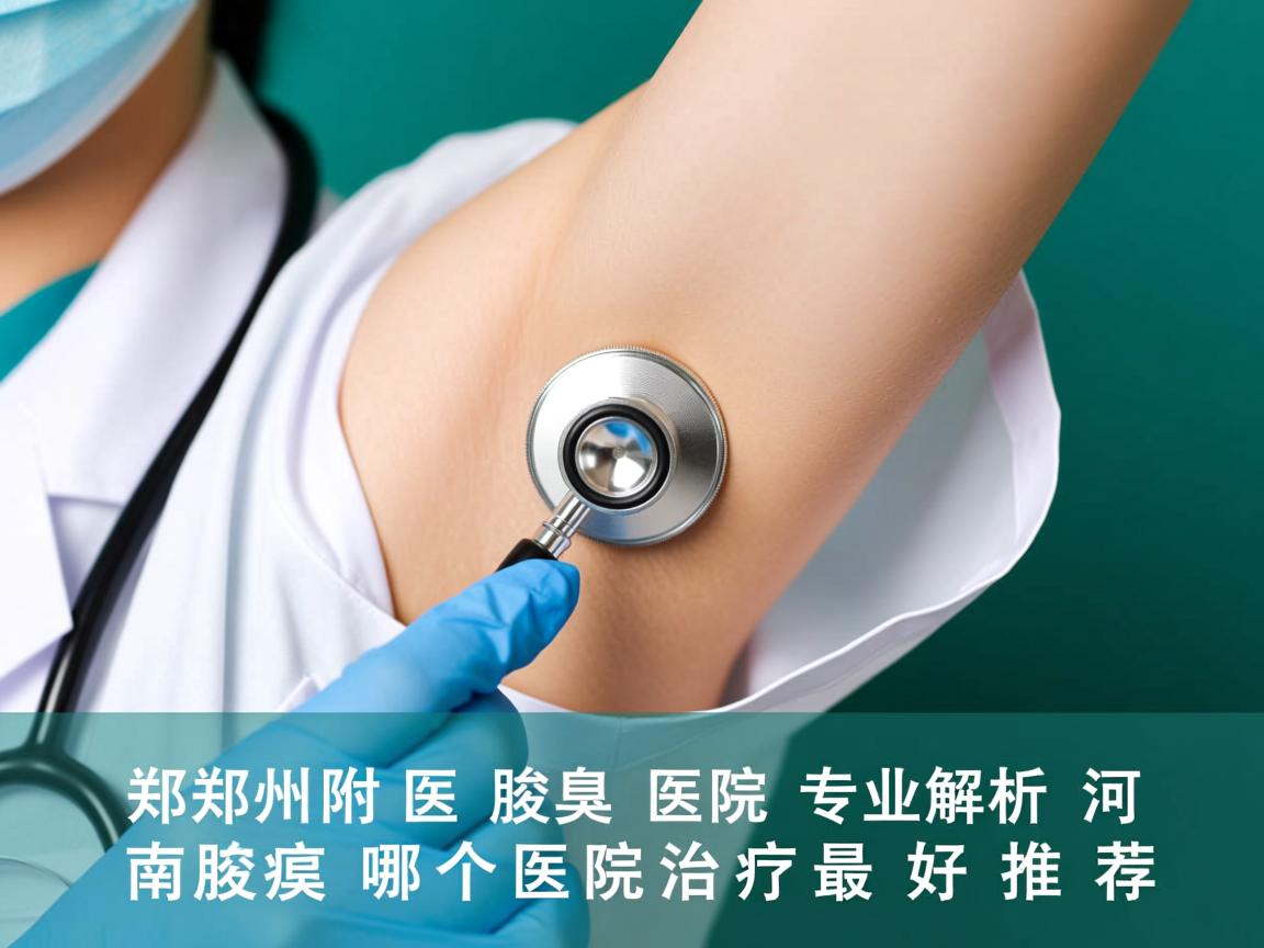 郑州附医腋臭医院专业解析，河南腋臭哪个医院治疗最好推荐