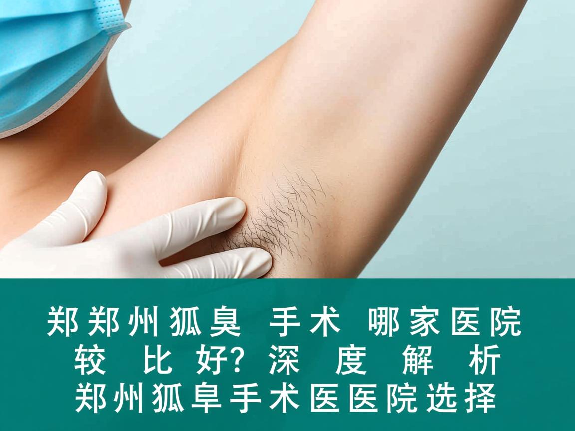 郑州狐臭手术哪家医院比较好？深度解析郑州狐臭手术医院选择