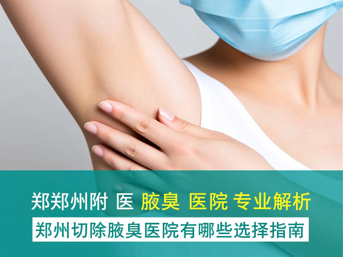 郑州附医腋臭医院专业解析，郑州切除腋臭医院有哪些选择指南