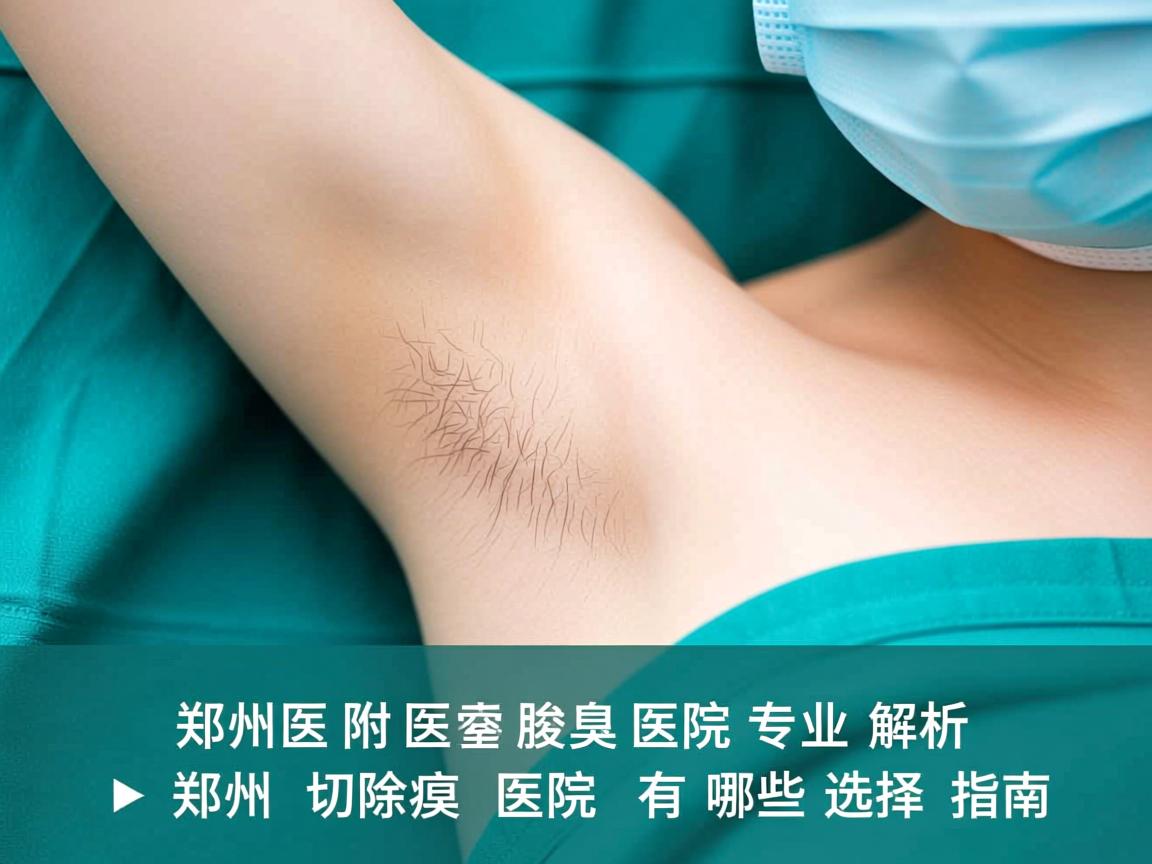 郑州附医腋臭医院专业解析，郑州切除腋臭医院有哪些选择指南