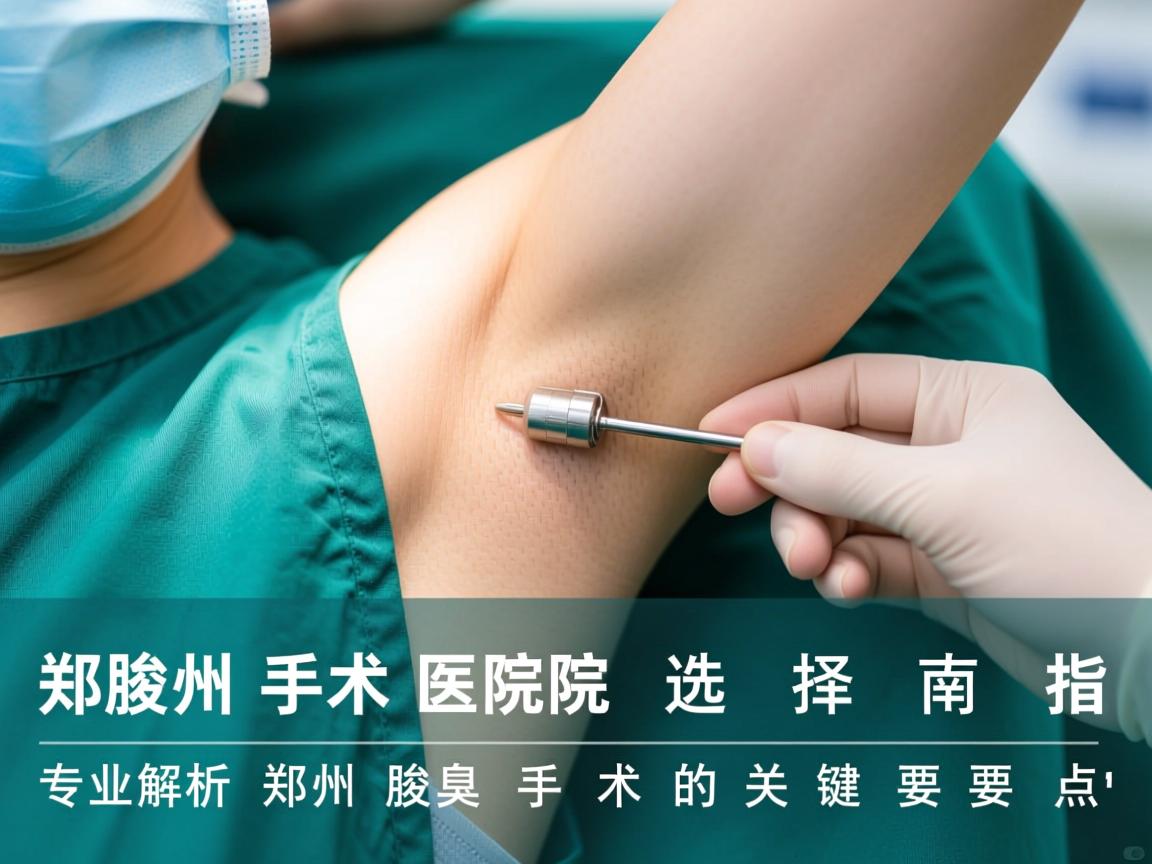 郑州腋臭手术医院选择指南，专业解析郑州腋臭手术的关键要点