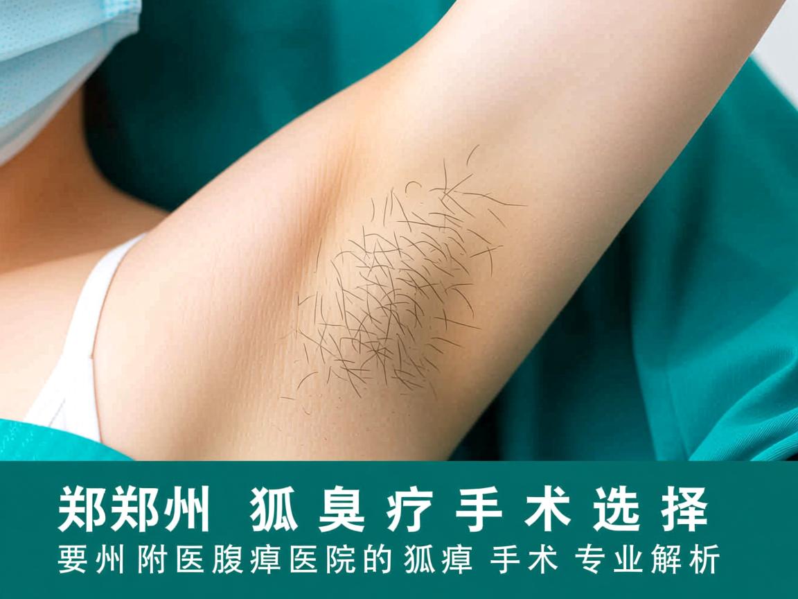郑州狐臭治疗手术选择，郑州附医腋臭医院的狐臭手术专业解析