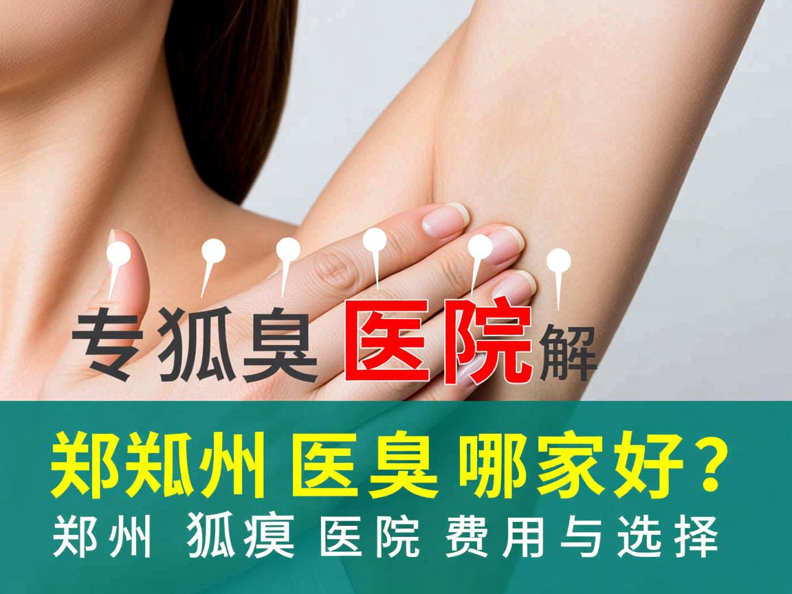 郑州狐臭医院哪家好？专业解析郑州狐臭医院费用与选择