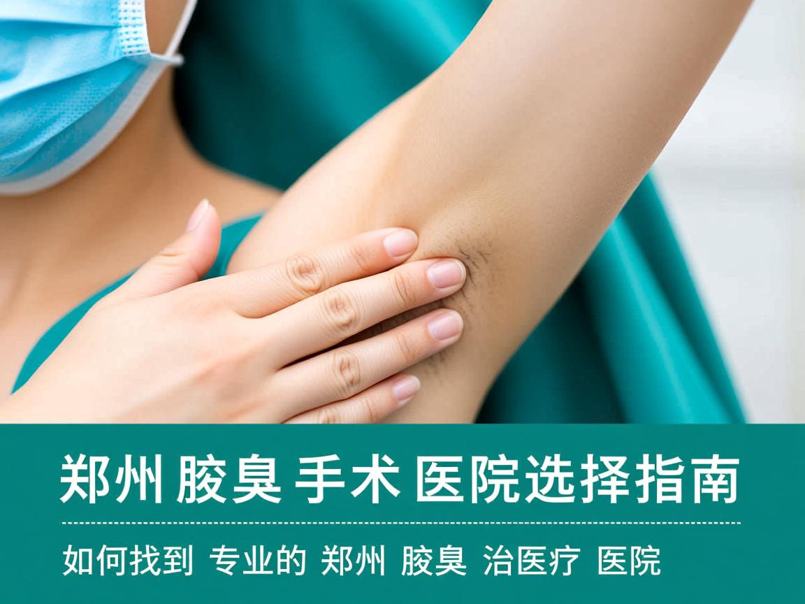 郑州腋臭手术医院选择指南，如何找到专业的郑州腋臭治疗医院