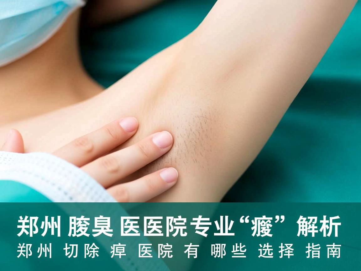 郑州腋臭医院专业解析，郑州切除腋臭医院有哪些选择指南