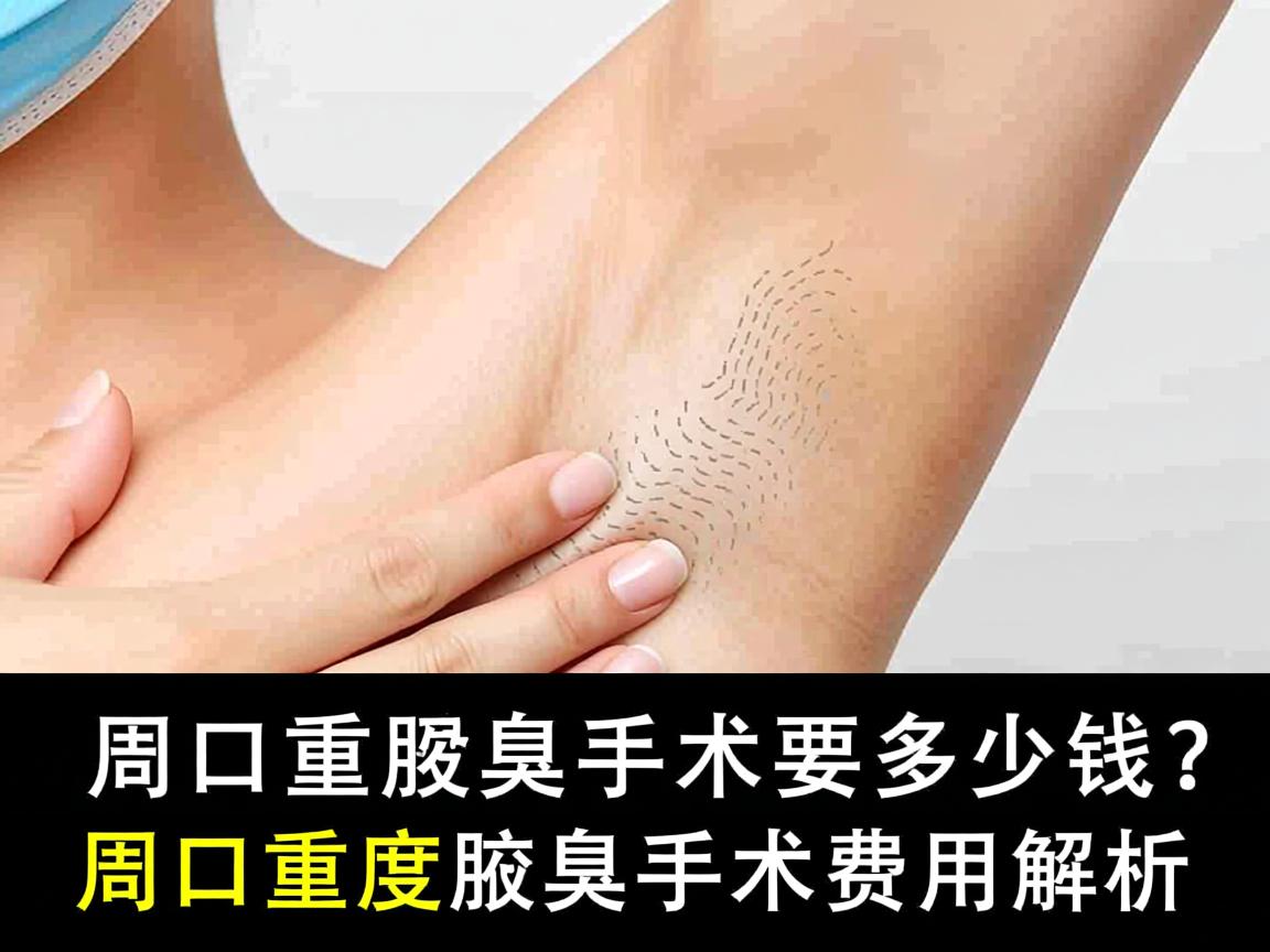 在周口做重度腋臭手术要多少钱？周口重度腋臭手术费用解析