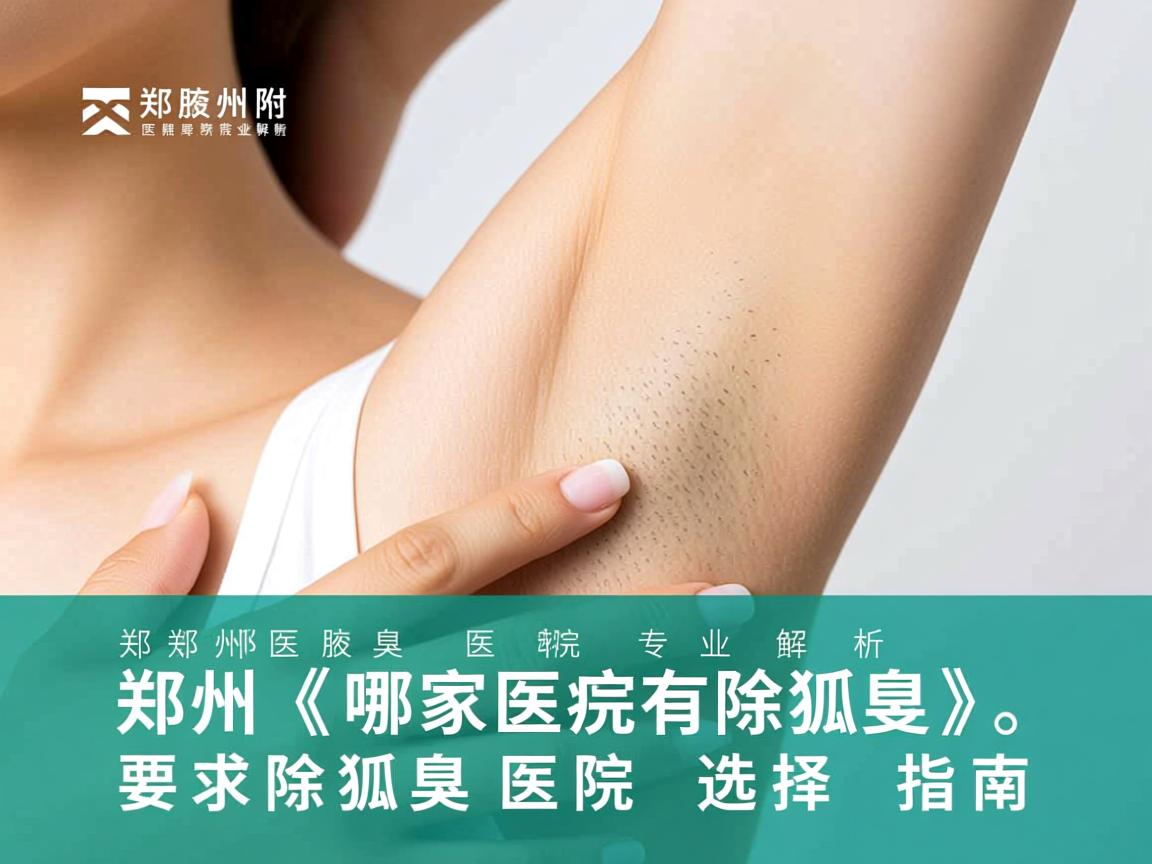 郑州附医腋臭医院专业解析，郑州哪家医院有除狐臭，郑州除狐臭医院选择指南
