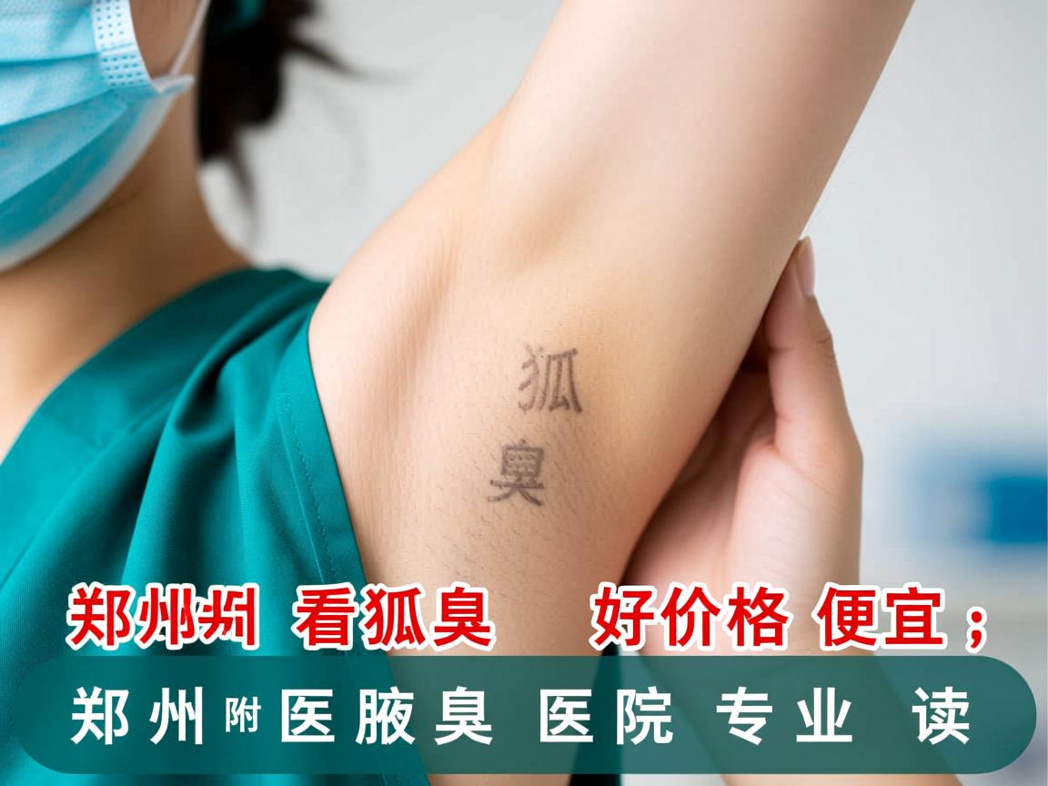 郑州看狐臭好价格便宜，郑州附医腋臭医院专业解读