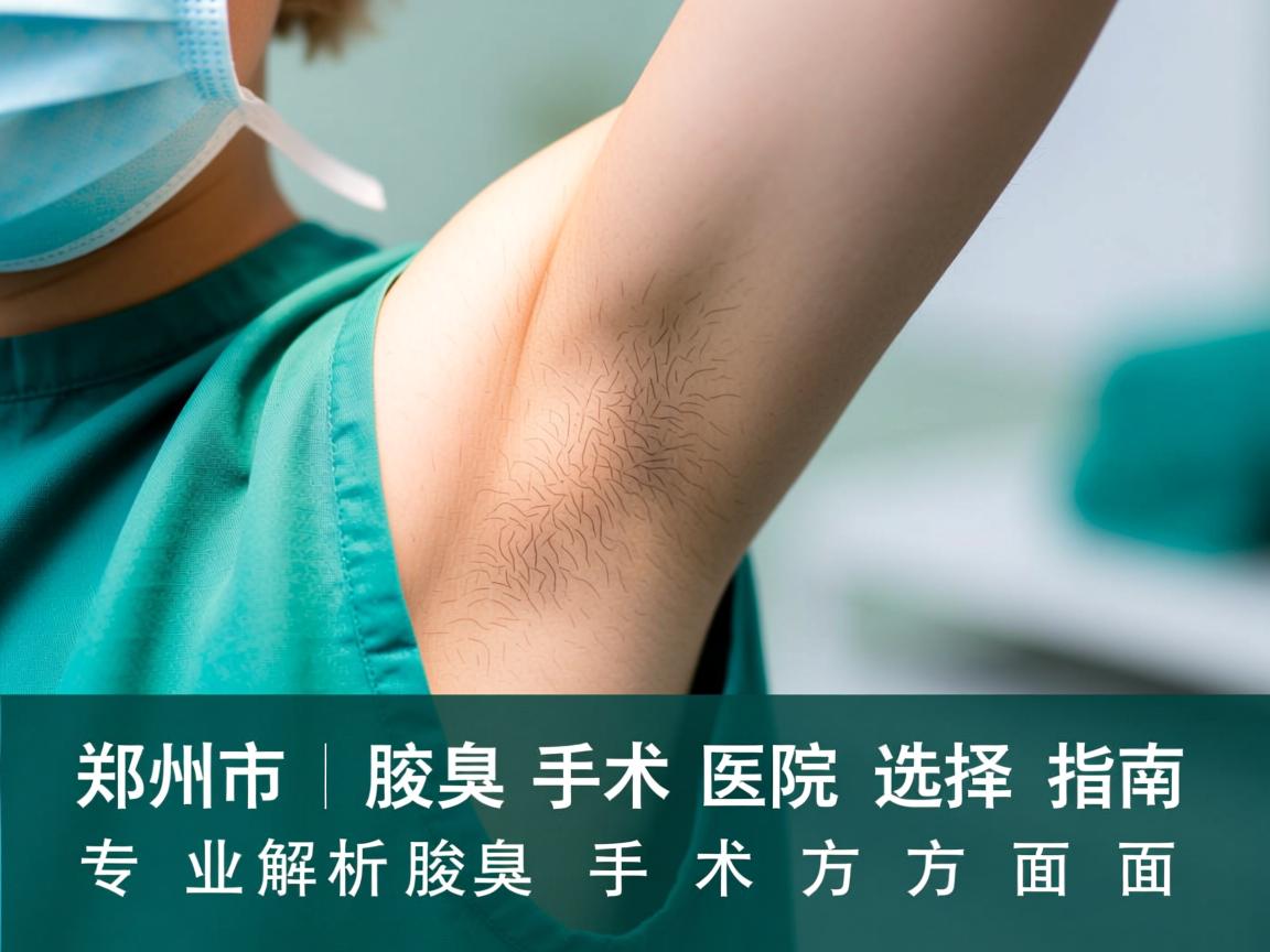 郑州市腋臭手术医院选择指南，专业解析腋臭手术的方方面面