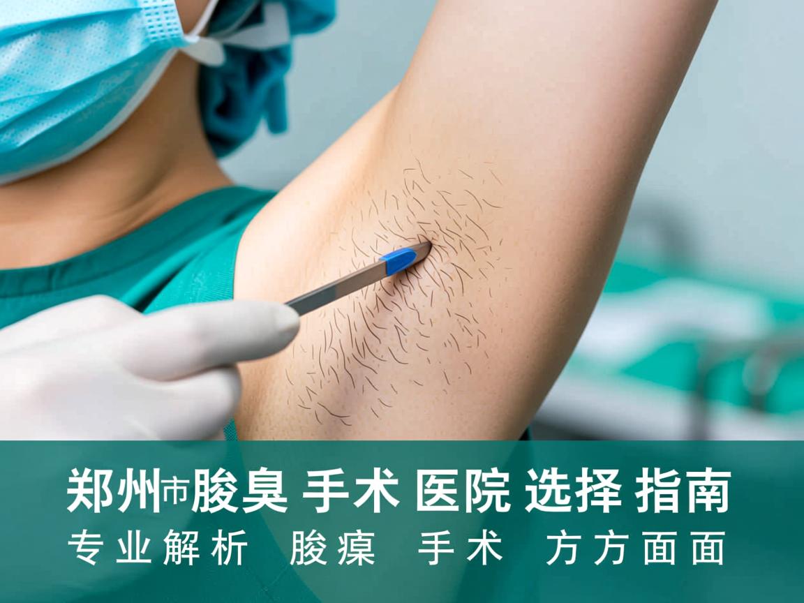 郑州市腋臭手术医院选择指南，专业解析腋臭手术的方方面面