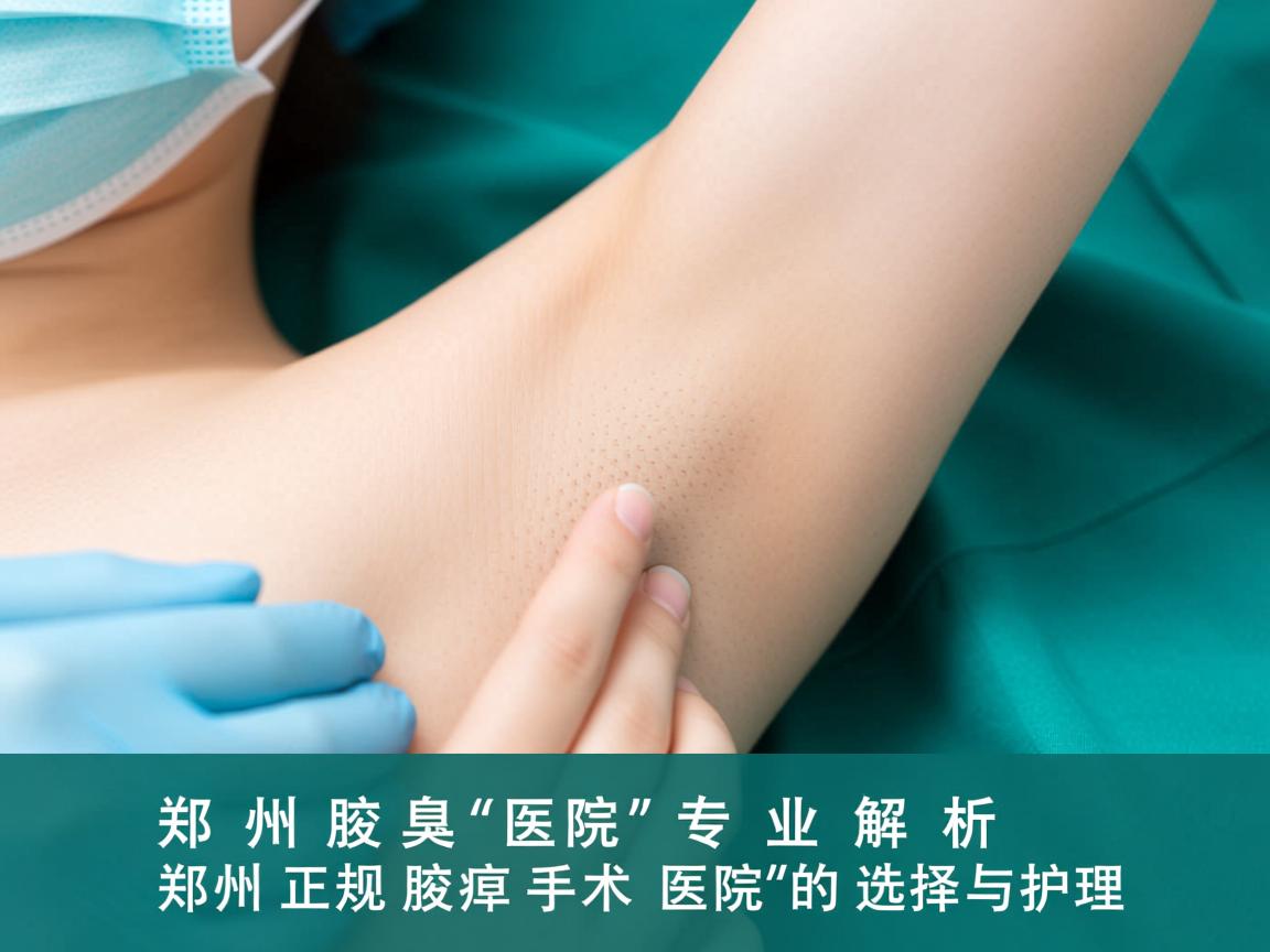 郑州腋臭医院专业解析，郑州正规腋臭手术医院的选择与护理