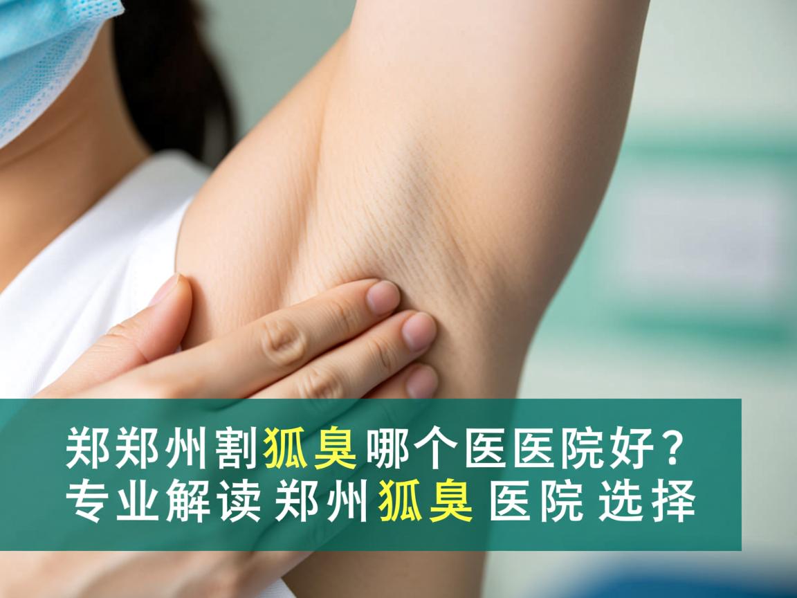 郑州割狐臭哪个医院好？专业解读郑州狐臭医院选择