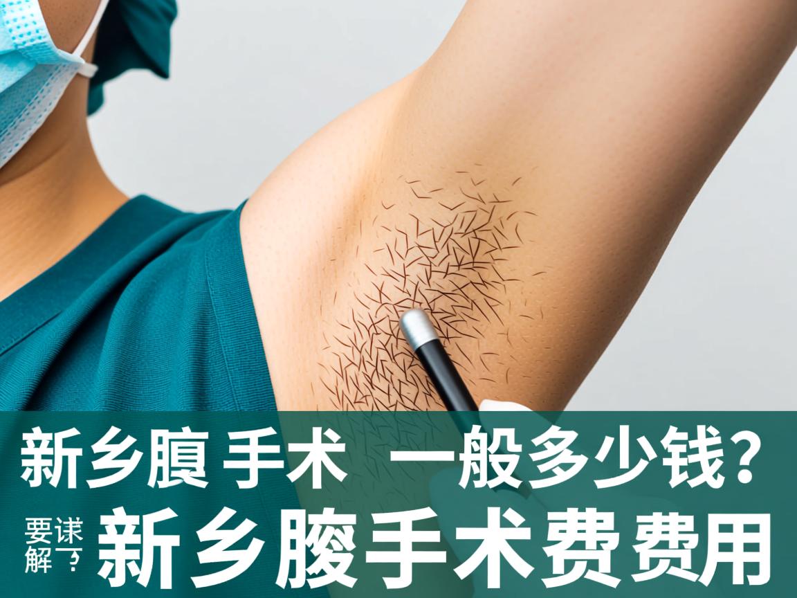 新乡腋臭手术一般多少钱？详解新乡腋臭手术费用