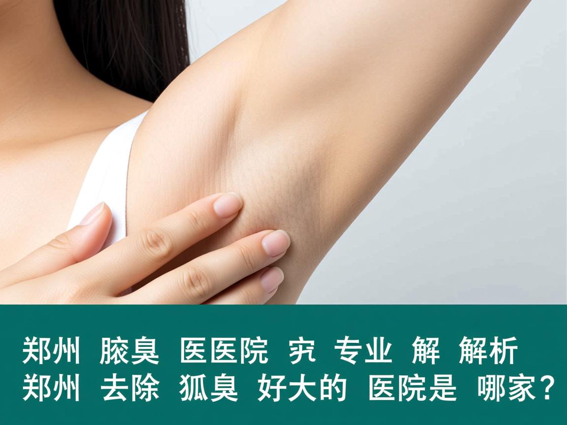 郑州腋臭医院专业解析，郑州去除狐臭好的医院是哪家？