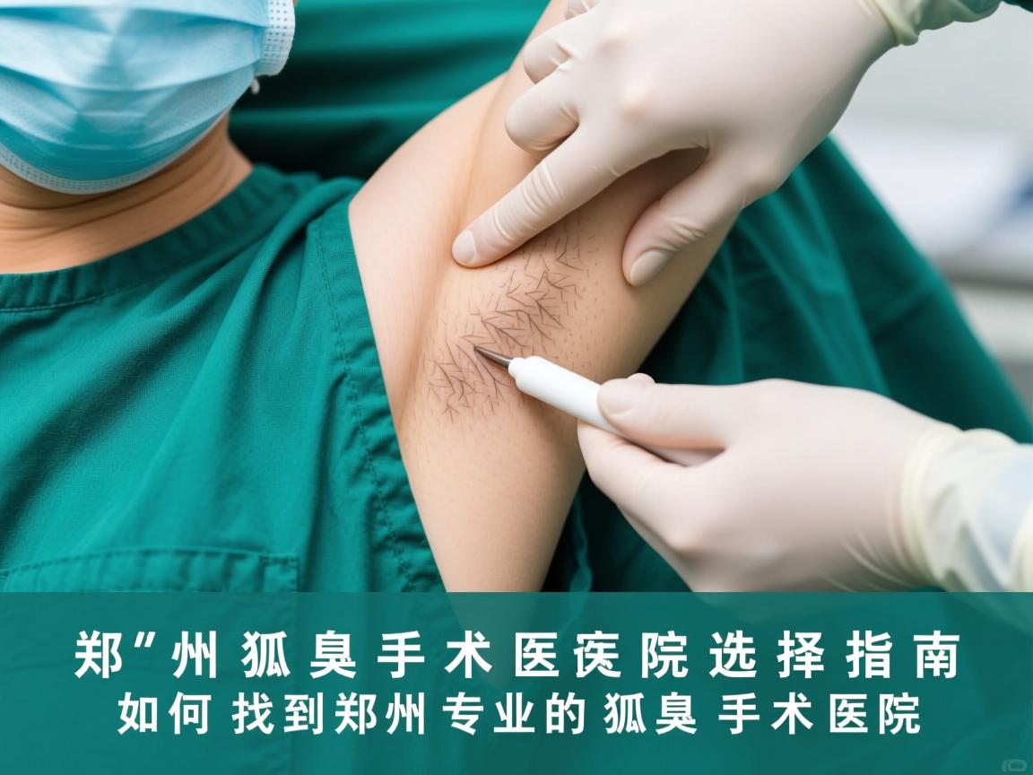 郑州狐臭手术医院选择指南，如何找到郑州专业的狐臭手术医院