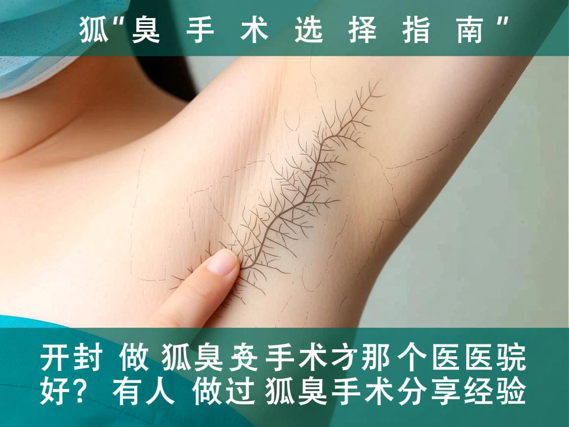 狐臭手术选择指南，开封做狐臭手术那个医院好？有人做过狐臭手术分享经验