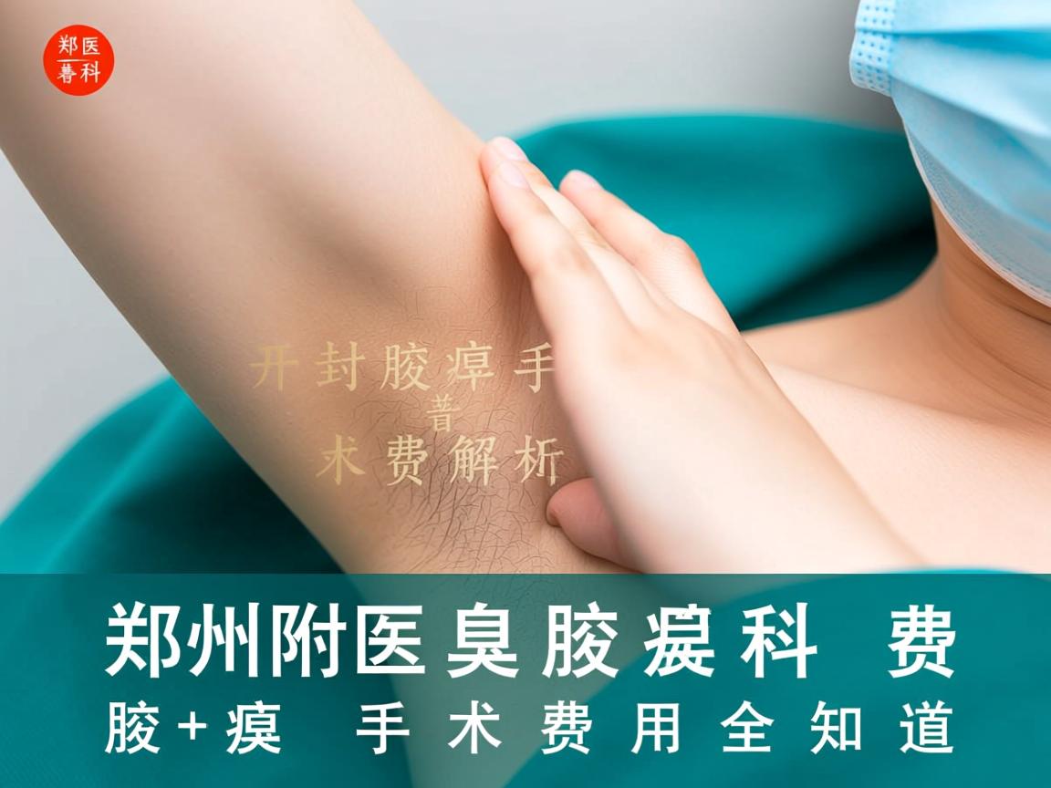 郑州附医腋臭科普，开封腋臭手术费解析，腋臭手术费用全知道
