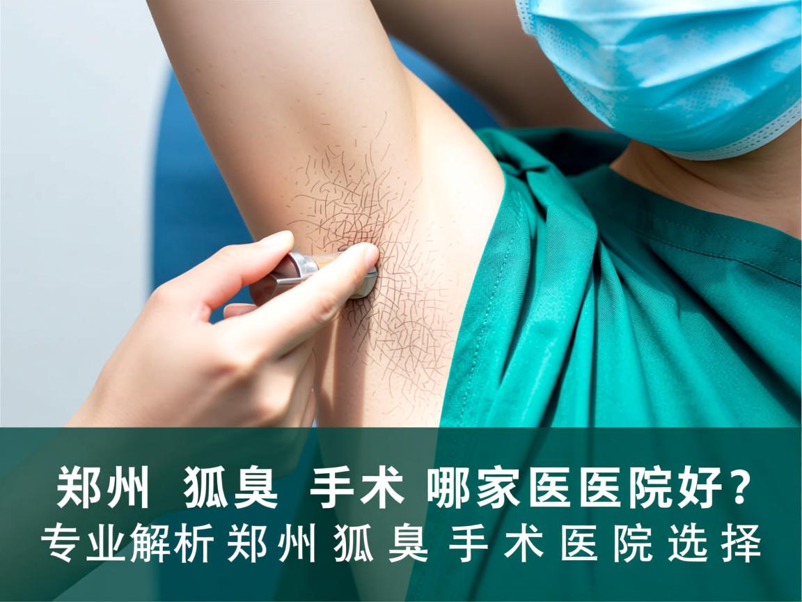 郑州狐臭手术哪家医院好？专业解析郑州狐臭手术医院选择