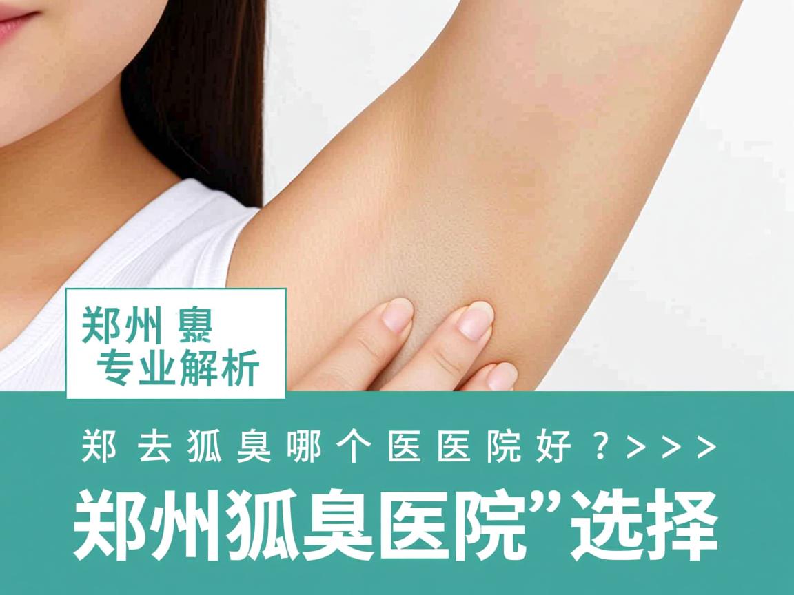 郑州去狐臭哪个医院好？专业解析郑州狐臭医院的选择