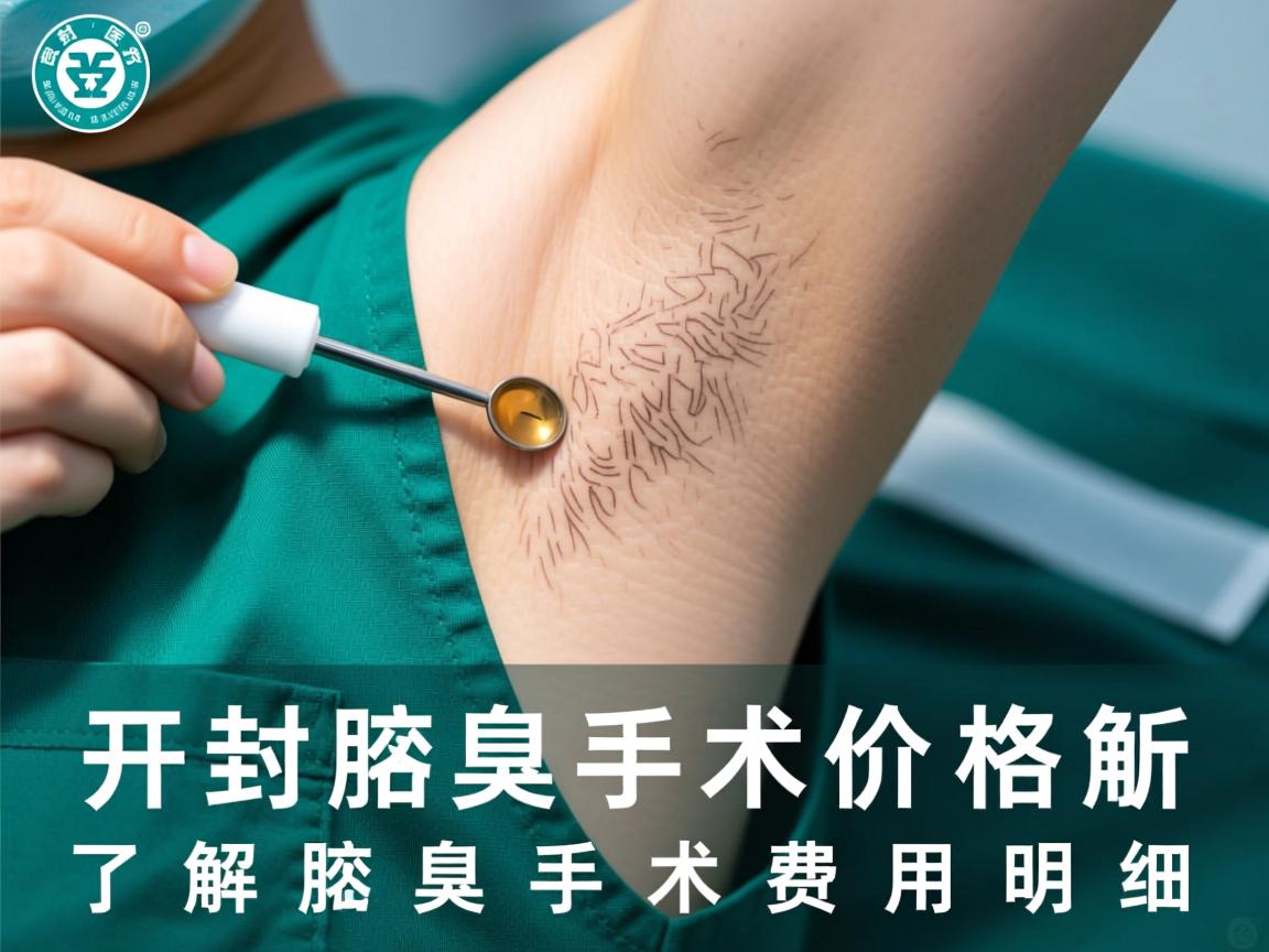 开封腋臭手术价格解析，了解腋臭手术费用明细
