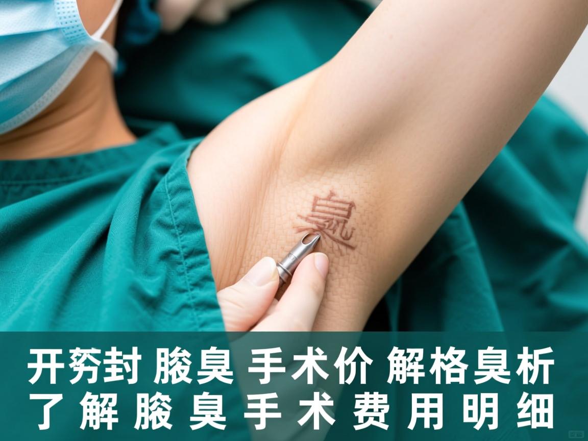 开封腋臭手术价格解析，了解腋臭手术费用明细