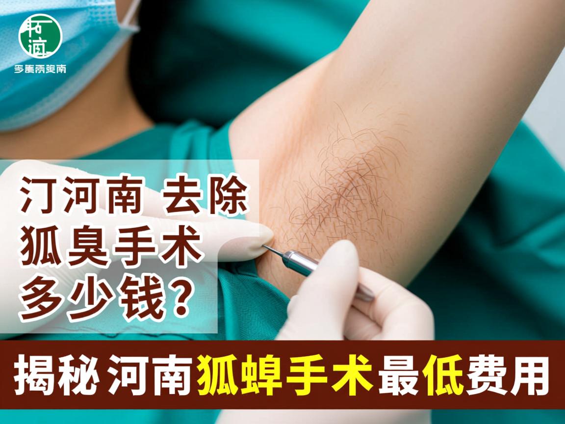 河南去除狐臭手术多少钱？揭秘河南狐臭手术最低费用