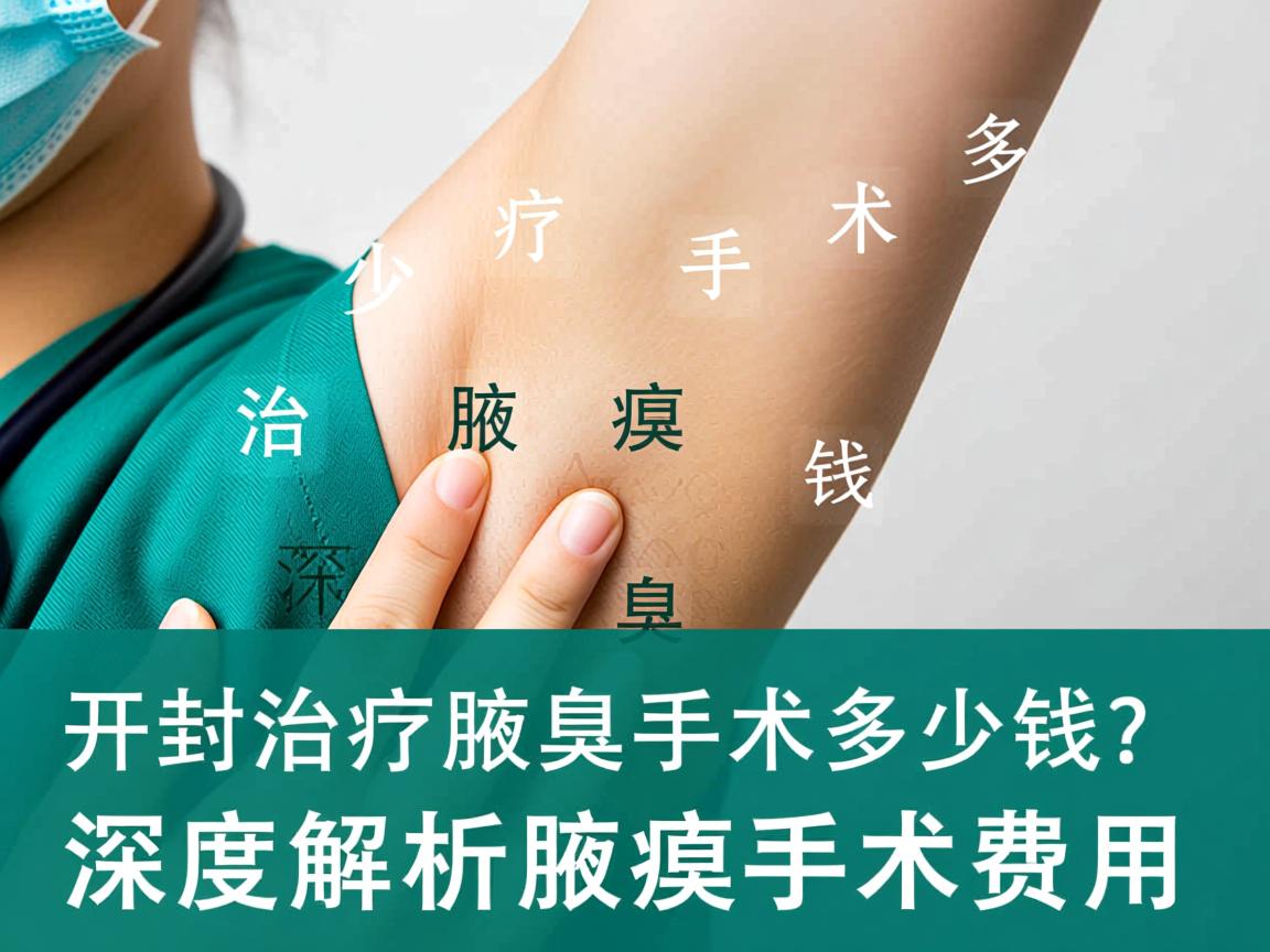 开封治疗腋臭手术多少钱？深度解析腋臭手术费用