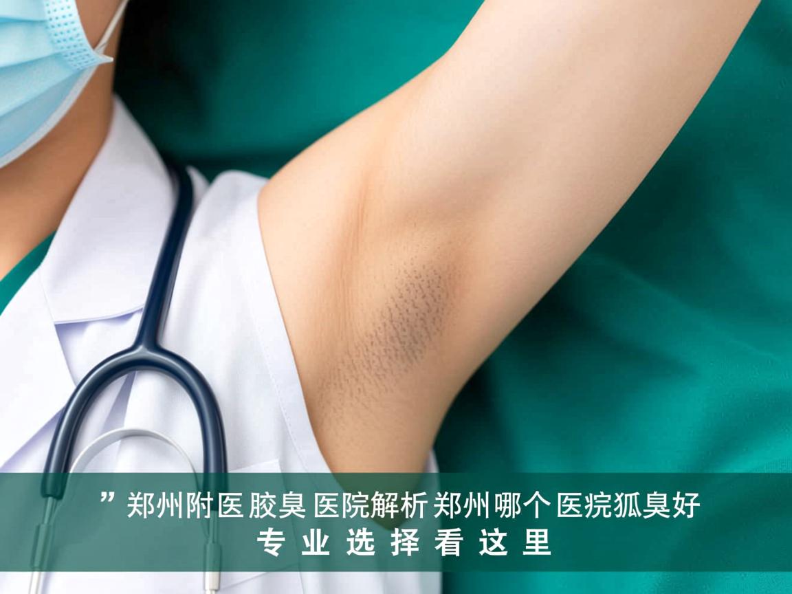 郑州附医腋臭医院解析，郑州哪个医院狐臭好，专业选择看这里