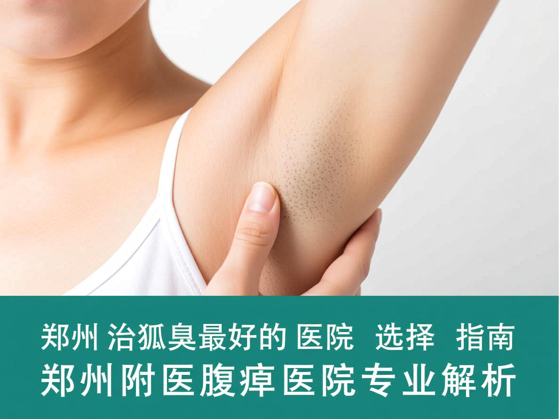 郑州治狐臭最好的医院选择指南，郑州附医腋臭医院专业解析