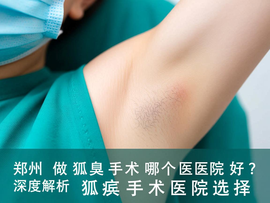 郑州做狐臭手术哪个医院好？深度解析郑州狐臭手术医院选择